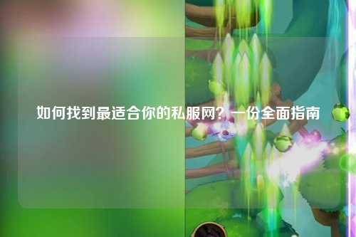如何找到最适合你的私服网？一份全面指南